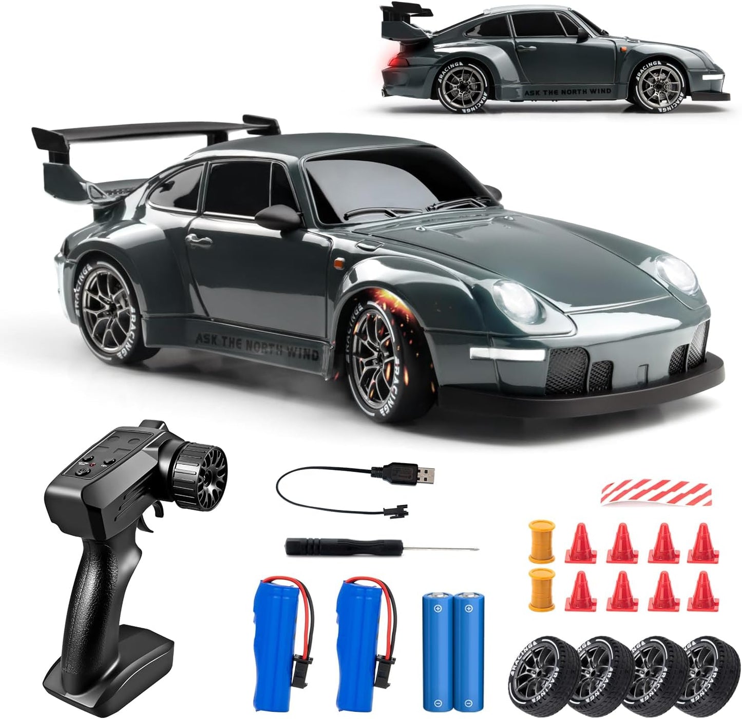 RC Drift Car 1:24 – 4WD with LED Lights