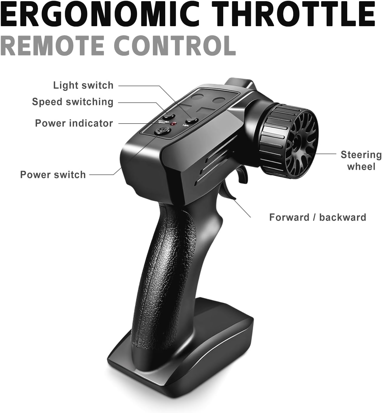 RC Drift Car, 1:24 Scale Remote Control Vehicle with LED Lights, 2.4Ghz 20KM/H 4WD High Speed RC Cars, Drifting Tires＆Two Batteries, Racing Sports Toy Idea Gift for Adults Boys Girls and Kids