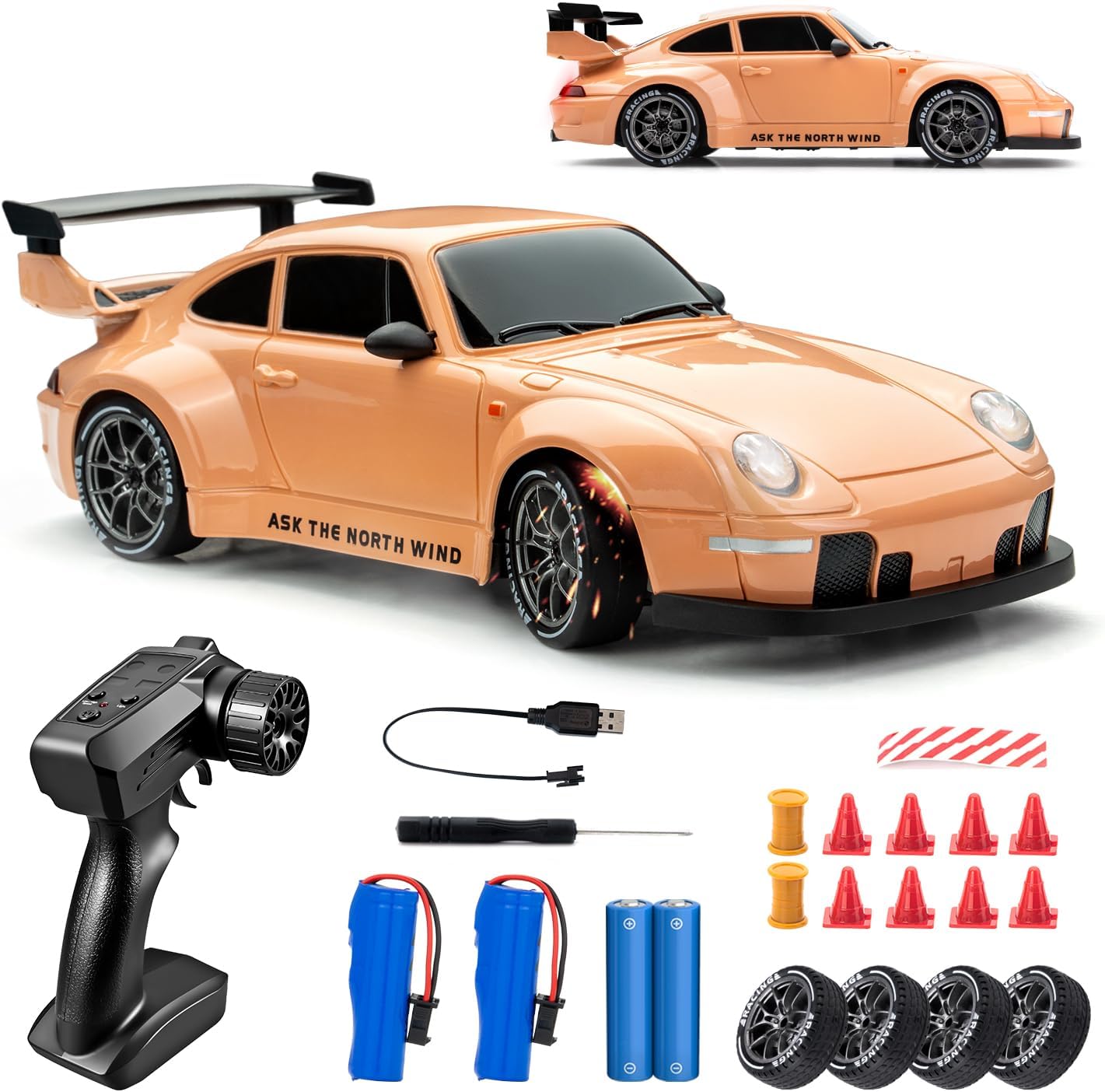 RC Drift Car 1:24 – 4WD with LED Lights